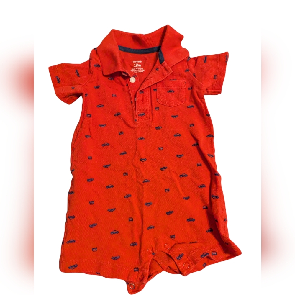 5 for $10 Carter's Car Printed Romper